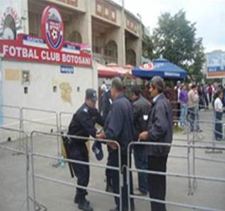 Jandarmii au verificat stadionul municipal Botoşani 