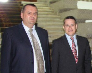 Eduard Hellvig s-a întâlnit cu prefectul Adrian Constantinescu
