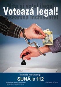 „VOTEAZĂ LEGAL!” Mita și votul ilegal înseamnă închisoare