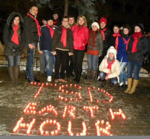 Ora Pământului marcată de tinerii social democrați la Botoșani