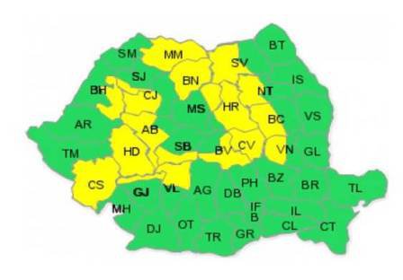 România, sub cod galben de ninsori. Care sunt regiunile afectate