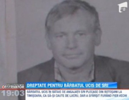 Bărbatul ucis de agenții SRI era din Botoșani. Fiul acestuia cere dreptate!