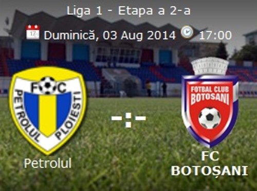 FC Botoșani joacă astăzi în deplasare, împotriva celor de la Petrolul Ploiești 