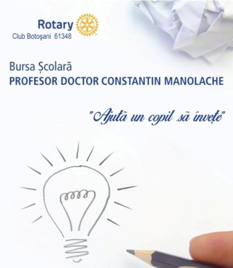 Clubul Rotary Botoșani a suplimentat numărul de Burse școlare oferite pentru anul 2014-2015