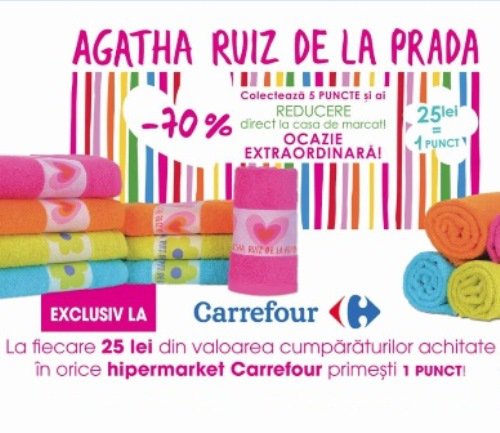 Produse Agatha Ruiz de la Prada disponibile la reducere de 70 la sută exclusiv la Carrefour