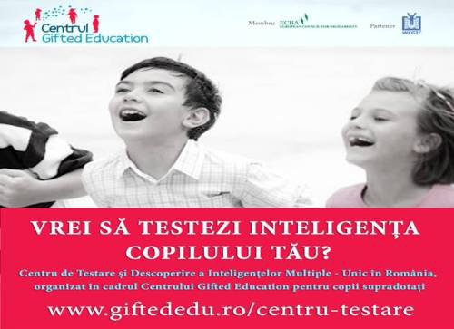 Testări IQ la nivel internațional pentru selecția copiilor supradotați