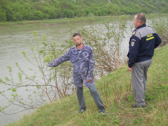 Un pescar din Republica Moldova reţinut de poliţiştii de frontieră botoşăneni