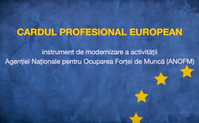 Comunicat de presă AJOFM Botoșani - Cardul Profesional European 2 vine în sprijinul activităţii SPO