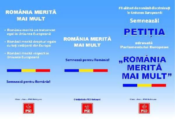 Petiție împotriva discriminării românilor, dezbătută în Parlamentul European!