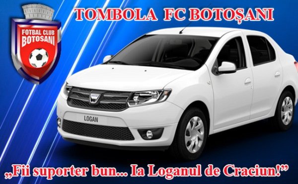 FC Botoșani organizează un super CONCURS: „Fii suporter bun… Ia Loganul de Crăciun!”