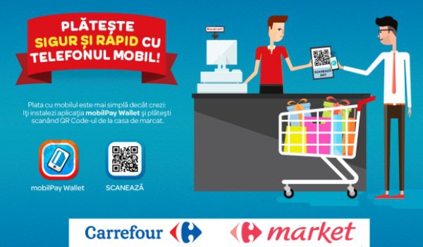 NETOPIA mobilPay introduce plățile cu portofelul digital în magazinele Carrefour din toată țara
