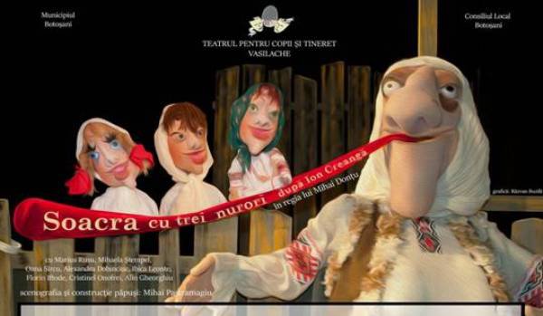 În acest week-end, la Teatrul Vasilache spectacolul „Soacra cu trei nurori”
