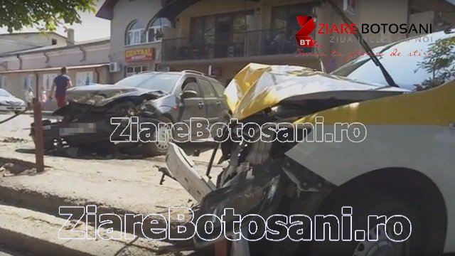 Accident grav de circulaţie la Trușești! Bărbatul vinovat a furat un taxi din Botoșani