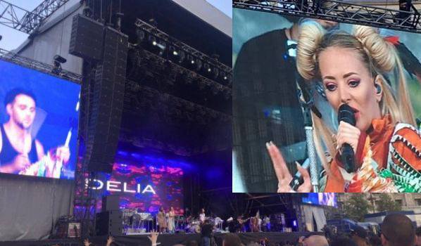 Delia, gest neașteptat în fața tuturor, în deschiderea concertului Rihanna