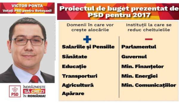 PSD a prezentat proiectul de Buget pentru 2017 