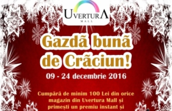 Uvertura Mall Botoșani este gazdă bună de Crăciun! Concerte, spectacole și multe surprize