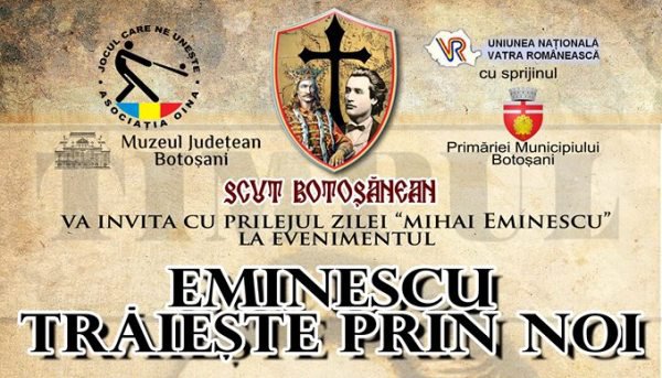 Poetul naţional Mihai Eminescu, omagiat  la Muzeul Județean Botoșani – „Eminescu trăiește prin noi”