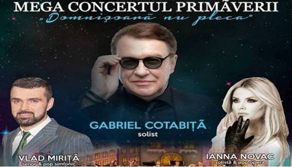 Gabriel Cotabiță în „Mega Concertul Primaverii” la Botoșani