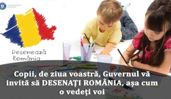 Guvernul lansează concursul pentru copii „Desenează România”