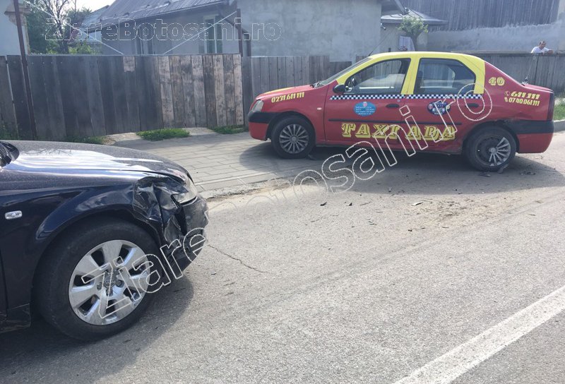 Accident la Dorohoi! O femeie rănită și două mașini avariate