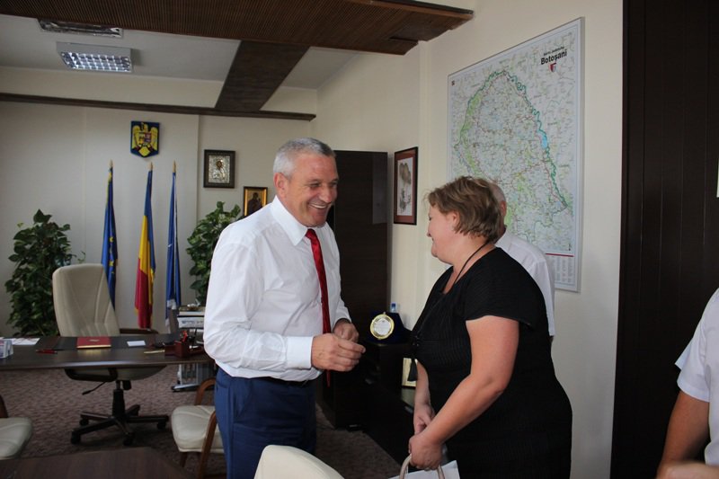 Delegație a Consiliului Raional Noua Suliță din Ucraina, în vizită la CJ Botoșani - FOTO