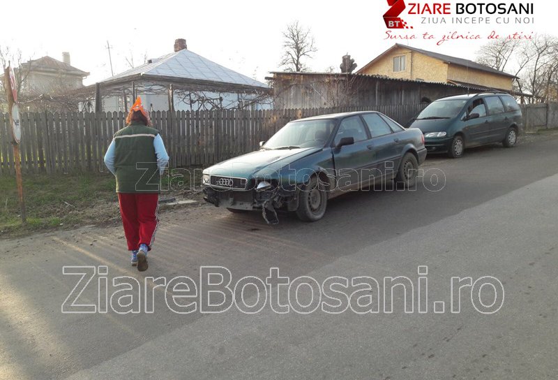Trei mașini avariate în urma unui accident în lanț la ieșirea din Dorohoi