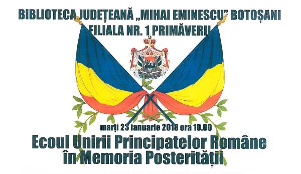 Activități dedicate Micii Uniri, organizate de Biblioteca „Mihai Eminescu” Botoșani