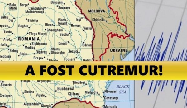 Cutremur, joi seara, în România