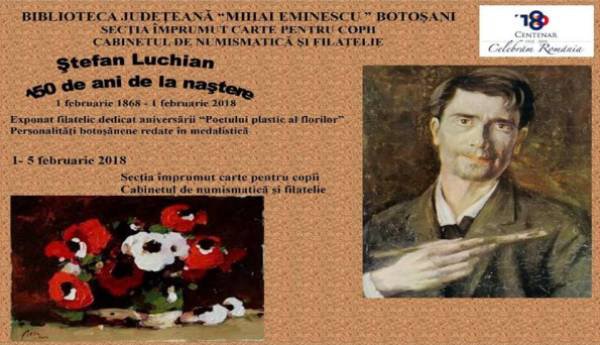 Ştefan Luchian omagiat la Biblioteca Județeană Botoșani