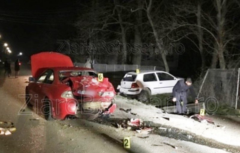 Accident GRAV în noaptea de Înviere! Două mașini distruse total și doi tineri au ajuns în comă la spital – FOTO