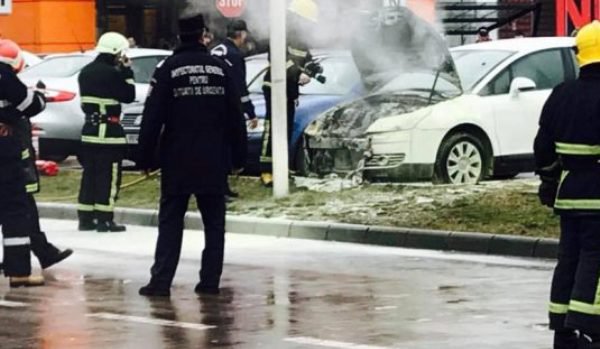 Un jandarm din Botoșani a intervenit la un incendiu în trafic