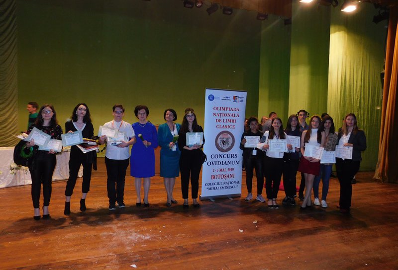Premii și mențiuni obținute de elevii botoșăneni la Olimpiada de Limbi Clasice - etapa națională - FOTO