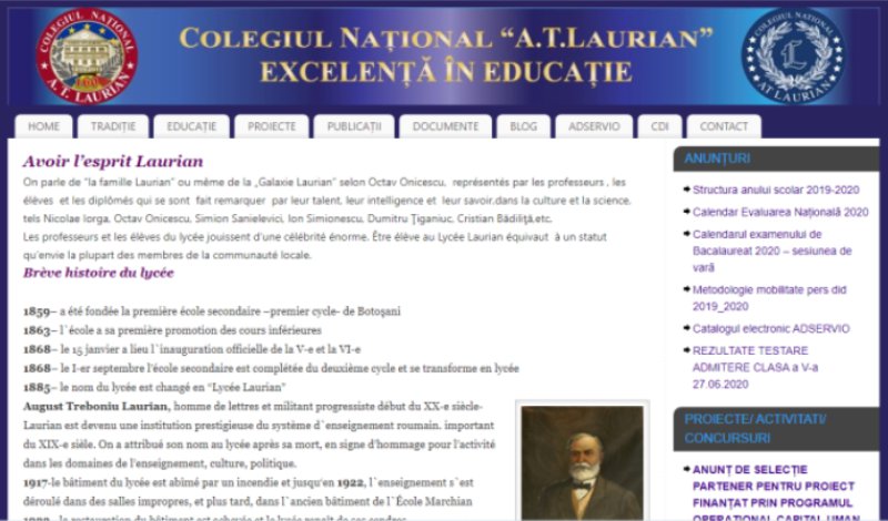 Un profil special dedicat franco-fanilor la Colegiul „Laurian” – Botoșani