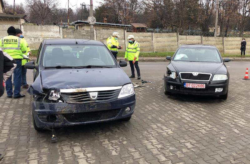 Accident la Botoșani! Persoană rănită după o neacordare de prioritate