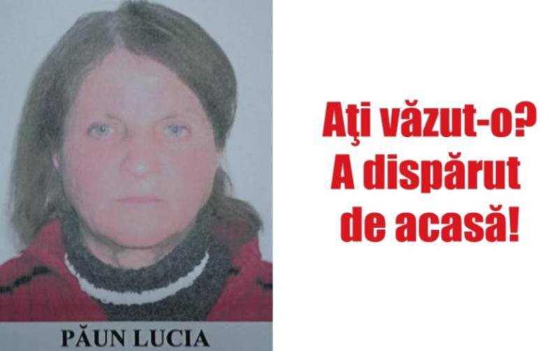 O femeie de 67 de ani a dispărut fără urmă: „Parcă a intrat în pământ”
