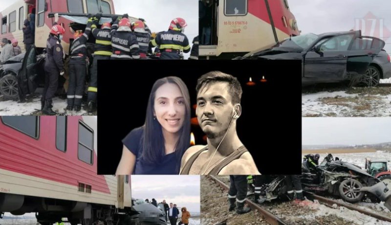 Tragedie! Mașină spulberată de trenul Dorohoi-Iași. Doi tineri au decedat pe loc