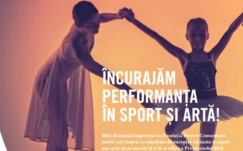 Programul MOL de promovare a talentelor adresat sportivilor și artiștilor cu rezultate deosebite dă startul înscrierilor pentru ediția 2021