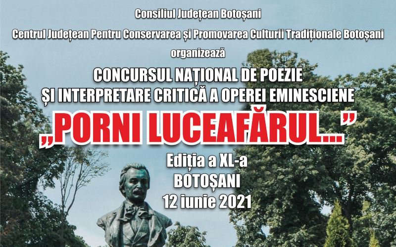 Concursul Naţional de Poezie şi Interpretare Critică a Operei Eminesciene „Porni Luceafărul...”