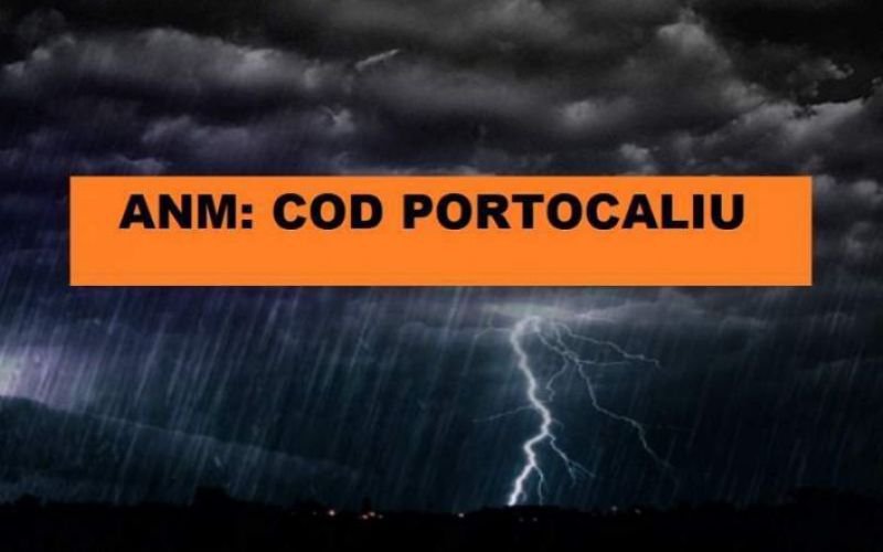 ATENȚIE! Județul Botoșani se află sub o nouă avertizare meteorologică tip COD PORTOCALIU de furtună