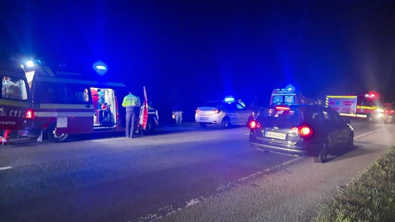 Accident cu patru victime produs la Bistrița de un șofer botoșănean - FOTO