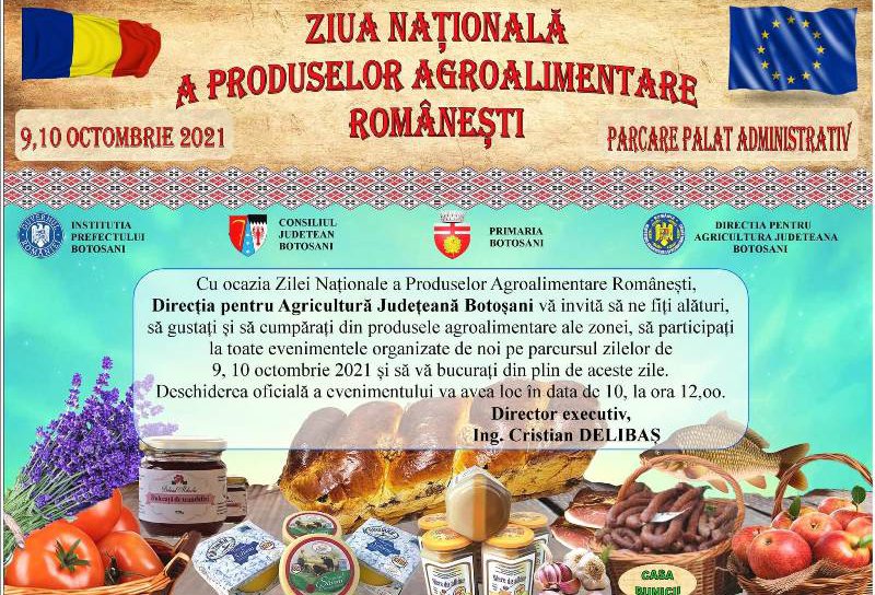Ziua Națională a Produselor Agroalimentare Românești – la Botoșani