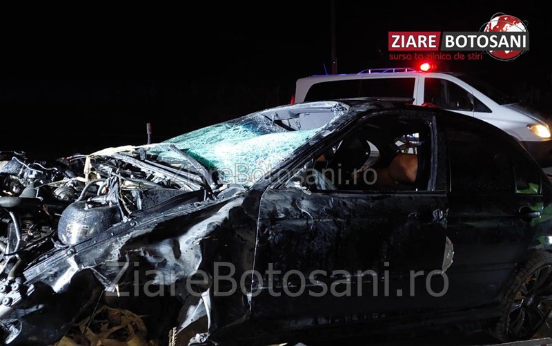 Tragedie pe un drum din județul Botoșani! Trei tineri au decedat și unul a ajuns la spital
