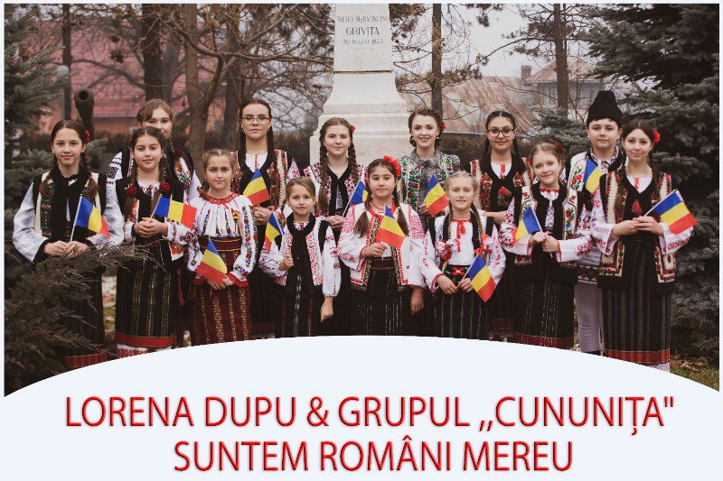 Suntem români mereu - Un grup de copii urează tuturor „La mulți ani, dragi români!” - VIDEO