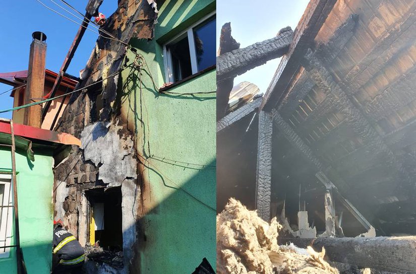 O altă locuință din județ afectată de incendiu, aceeași cauză – coșul de fum neizolat corespunzător