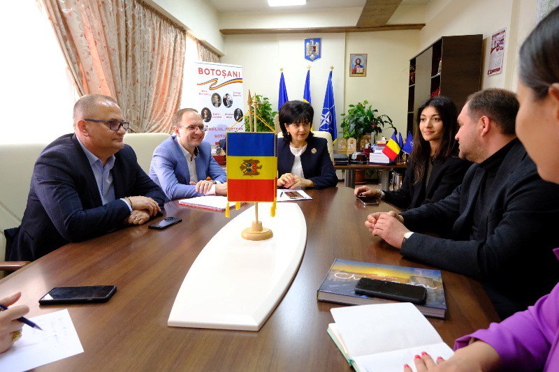 Primarul Chișinăului în vizită la Consiliul Județean Botoșani - FOTO