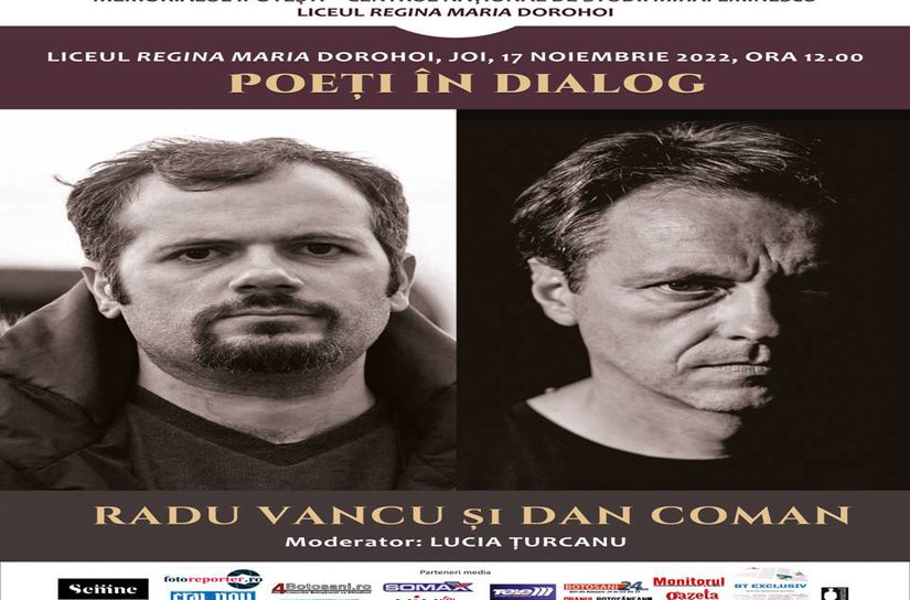 Poeți în dialog la Memorialul Ipotești: Radu Vancu – Dan Coman