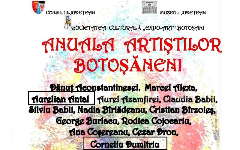 „Anuala artiștilor botoșăneni” la Galeriile de Artă „Ștefan Luchianˮ Botoșani