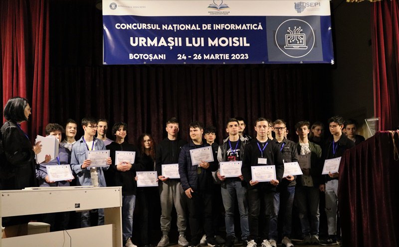 Concursul Național de Informatică „Urmașii lui Moisil” 2023 organizat la Botoșani s-a încheiat cu succes - FOTO
