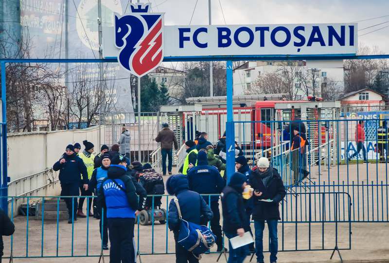 Măsuri de ordine publică la meciul de fotbal dintre F.C. Botoșani și Sepsi OSK Sfântu Gheorghe