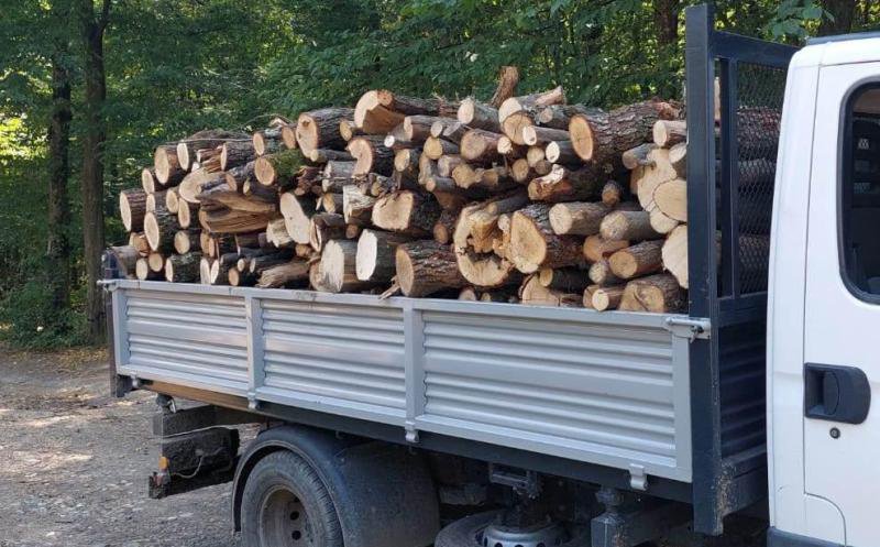 4 metri cubi de lemne confiscat de polițiștii din Dorohoi